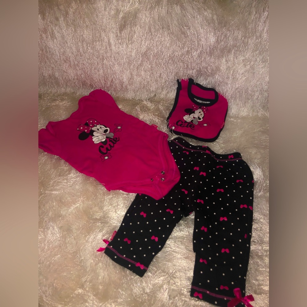 3pc Minnie Mouse Set